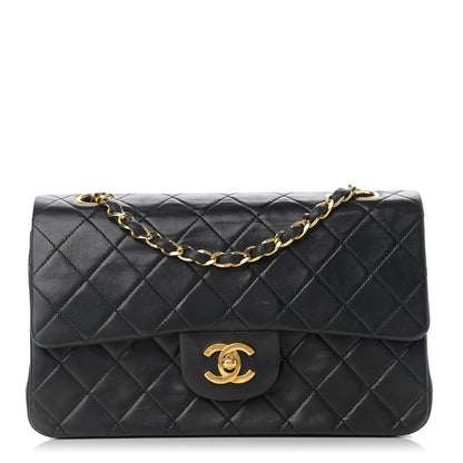Chanel Lambskin Quilted Small Double Flap Black 1 of 15