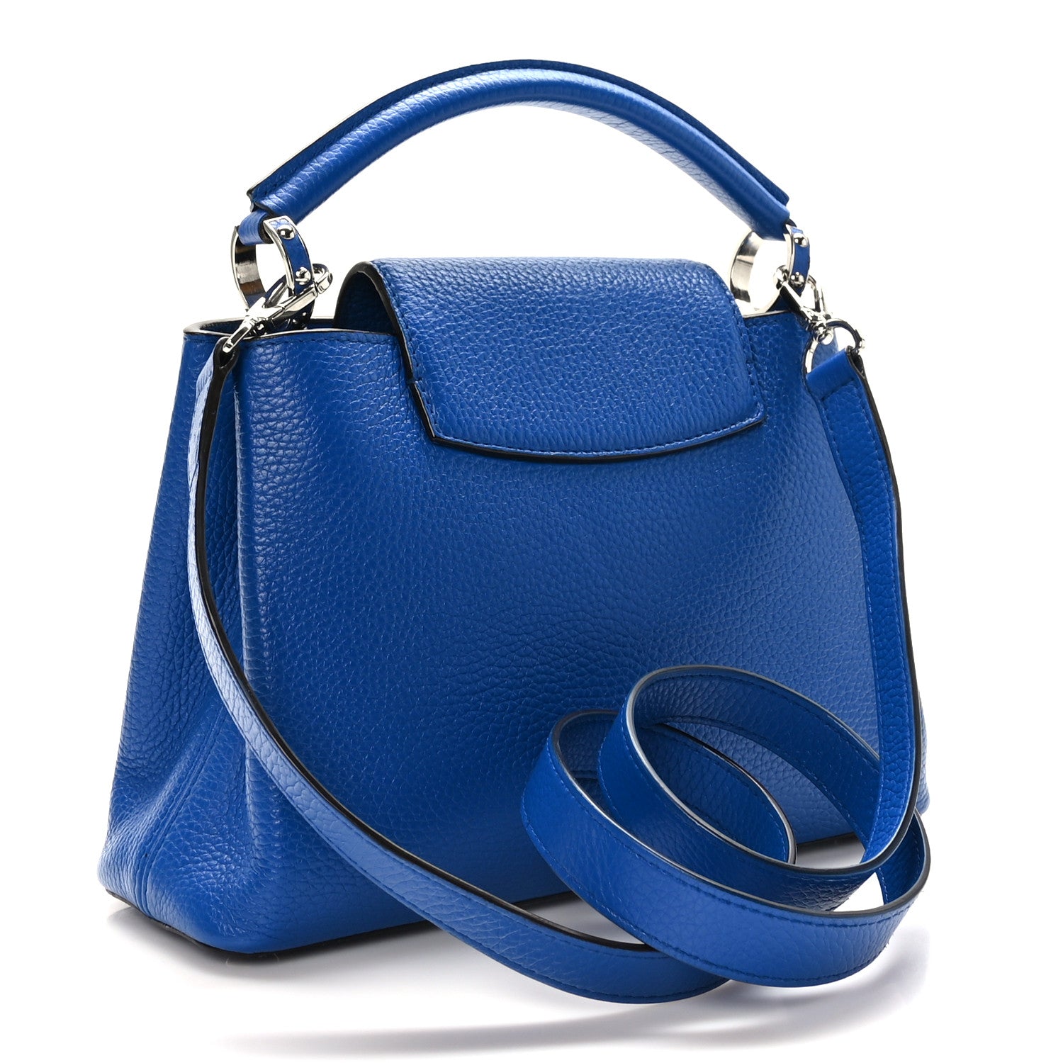 Louis Vuitton Taurillon Capucines BB Royal Blue 3 of 9