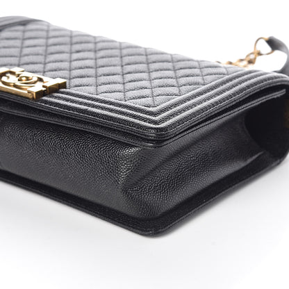 Chanel Caviar Quilted New Medium Boy Flap Black 6 of 9