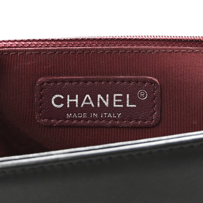Chanel Wrinkled Lambskin Chevron Quilted New Medium Boy Flap Navy Blue 6 of 10