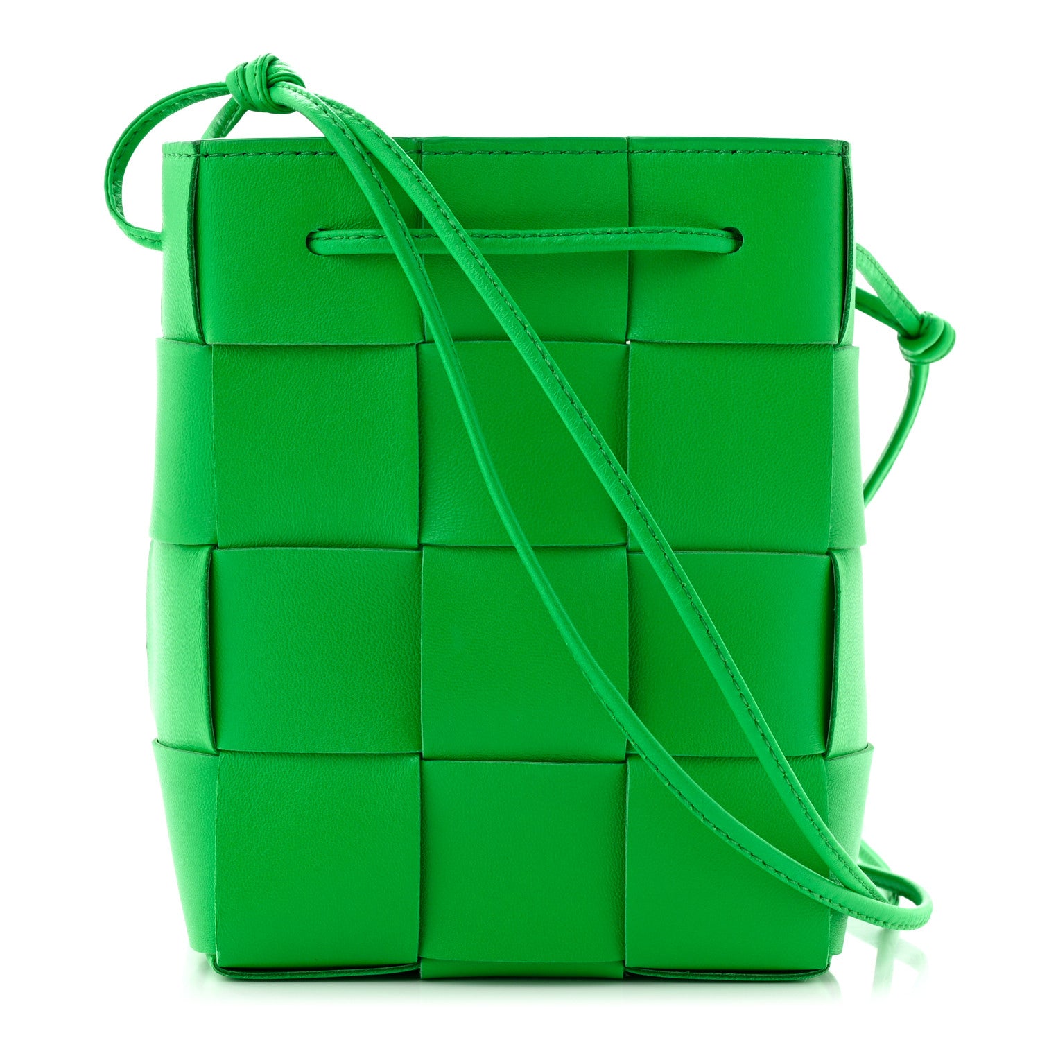 Bottega Veneta Nappa Maxi Intrecciato Small Cassette Bucket Bag Parakeet 1 of 9