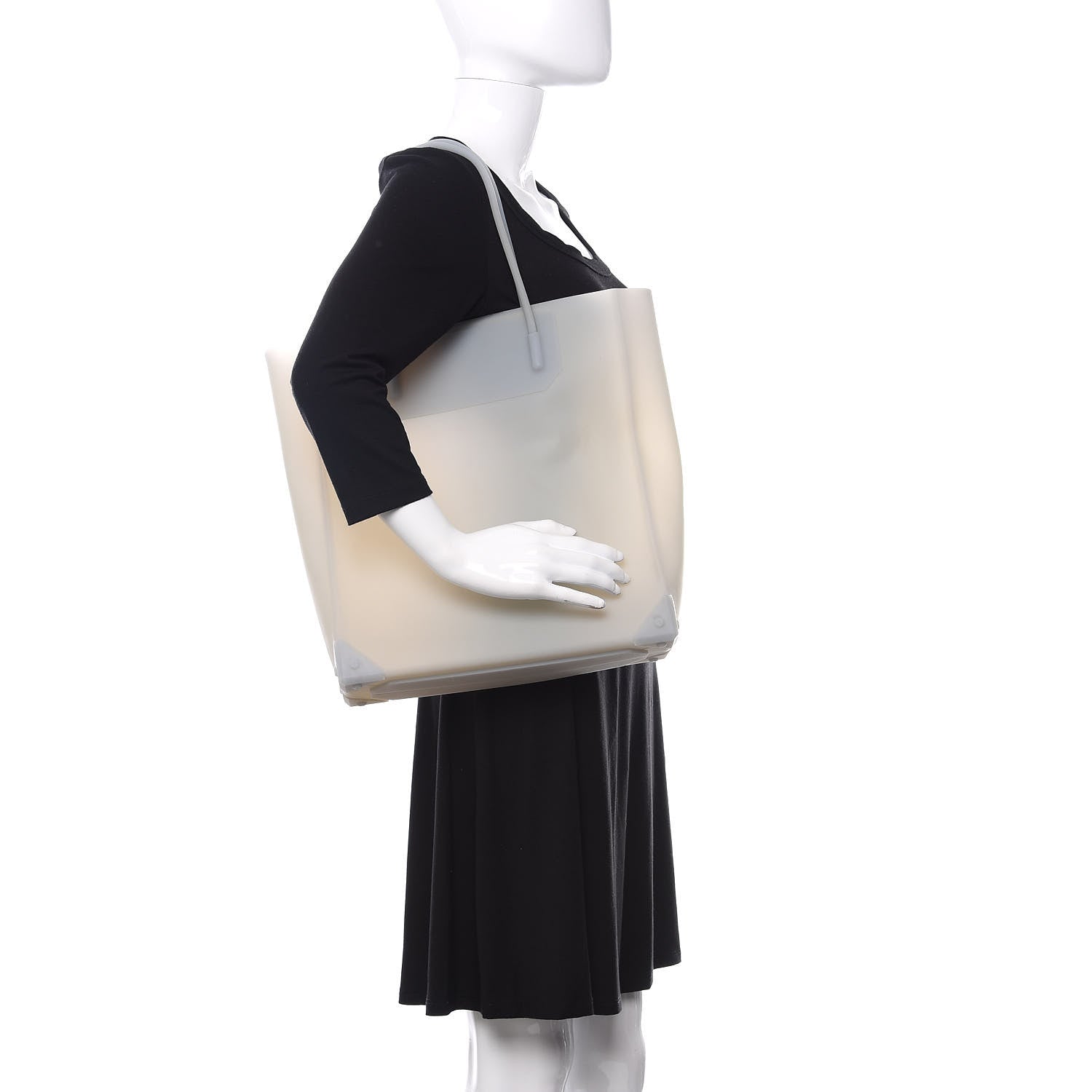 Alexander Wang Molded Silicon Prisma Tote Icing 2 of 9