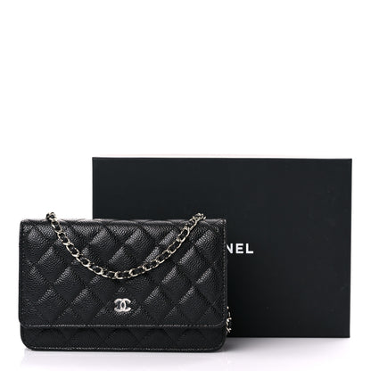 Chanel Caviar Quilted Wallet On Chain WOC Black 11 of 11