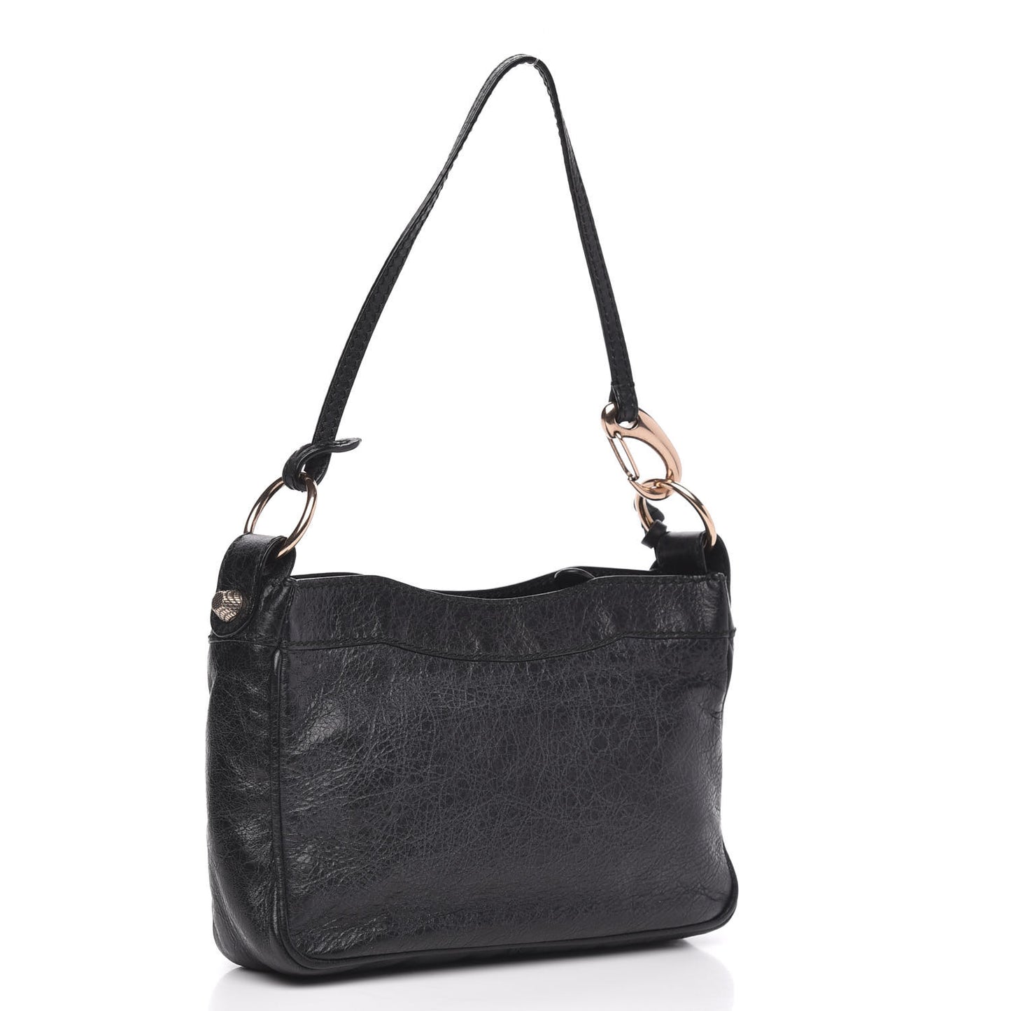 Agneau Giant 12 Rose Gold Hardware Hip Pochette Black