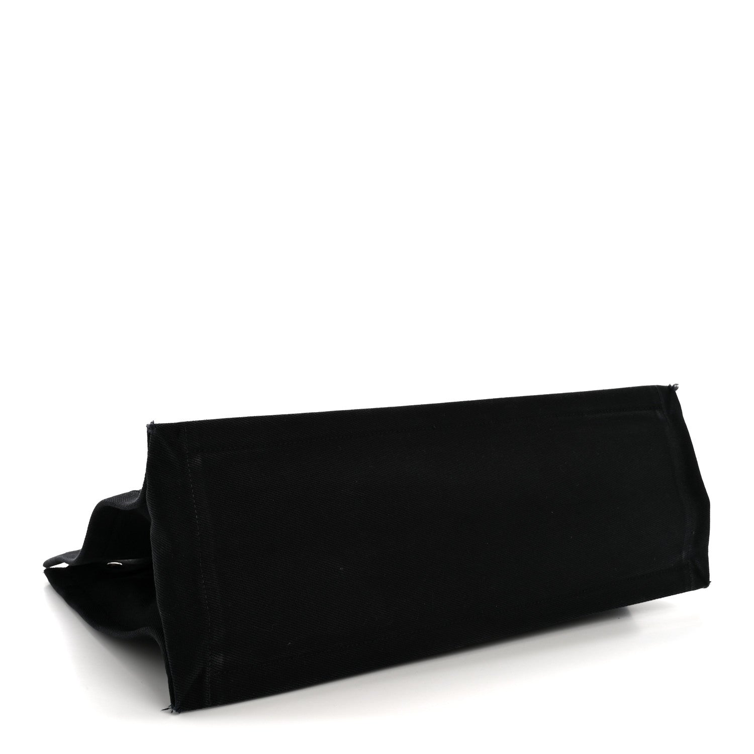 Saint Laurent Linen Calfskin Rive Gauche Tote Black 4 of 13