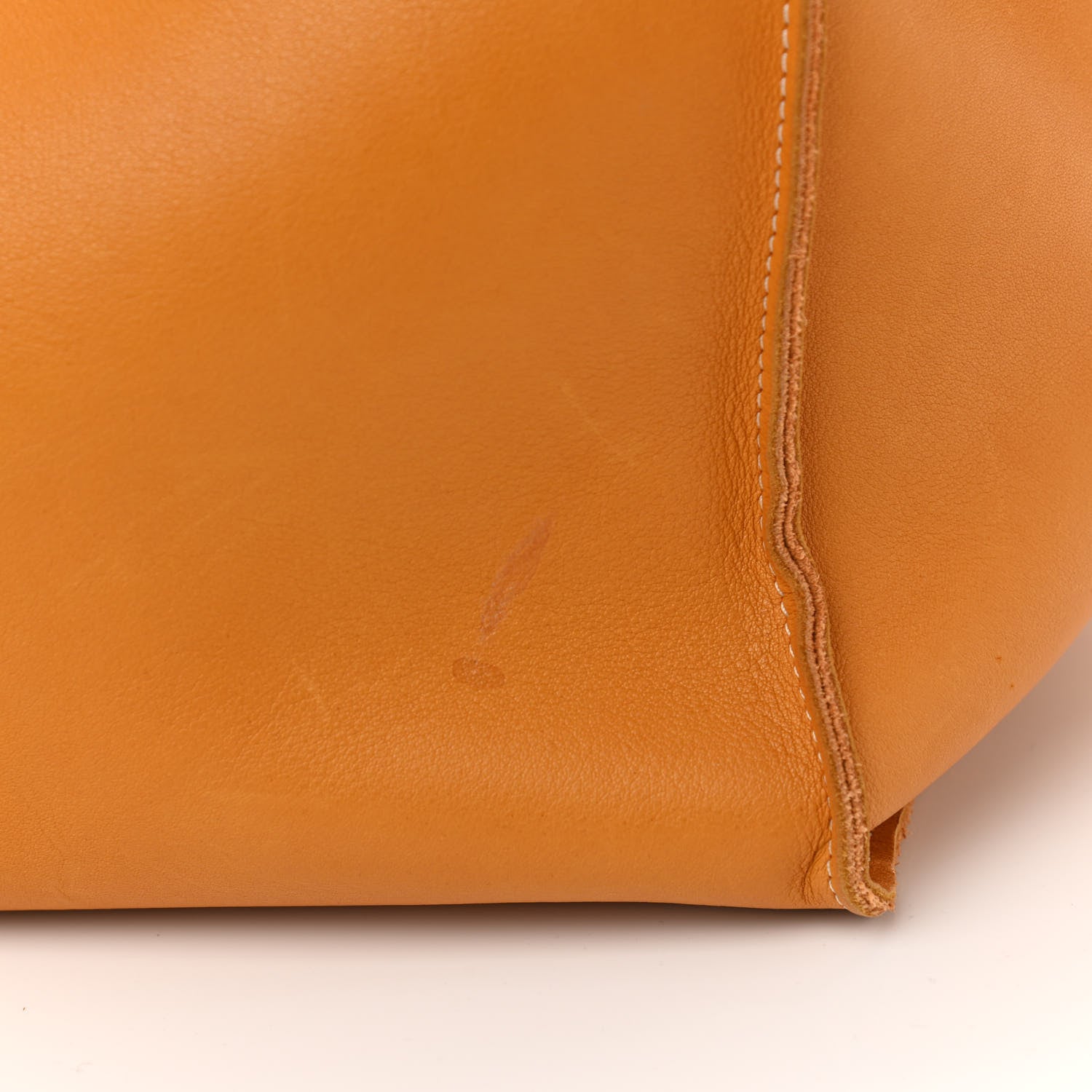 Celine Soft Bare Calfskin Medium Big Bag Dark Yellow 13 of 14