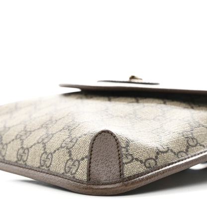 Gucci GG Supreme Monogram Web Medium Neo Vintage Flap Messenger Bag Beige New Acero 10 of 10