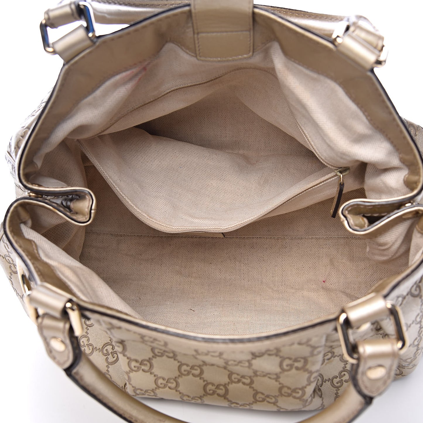Guccissima Medium Sukey Tote Champagne