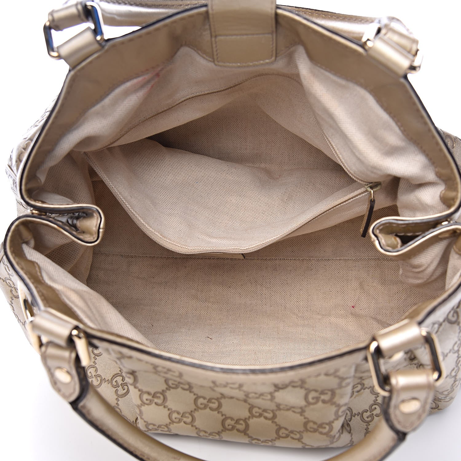 Gucci Guccissima Medium Sukey Tote Champagne 5 of 20