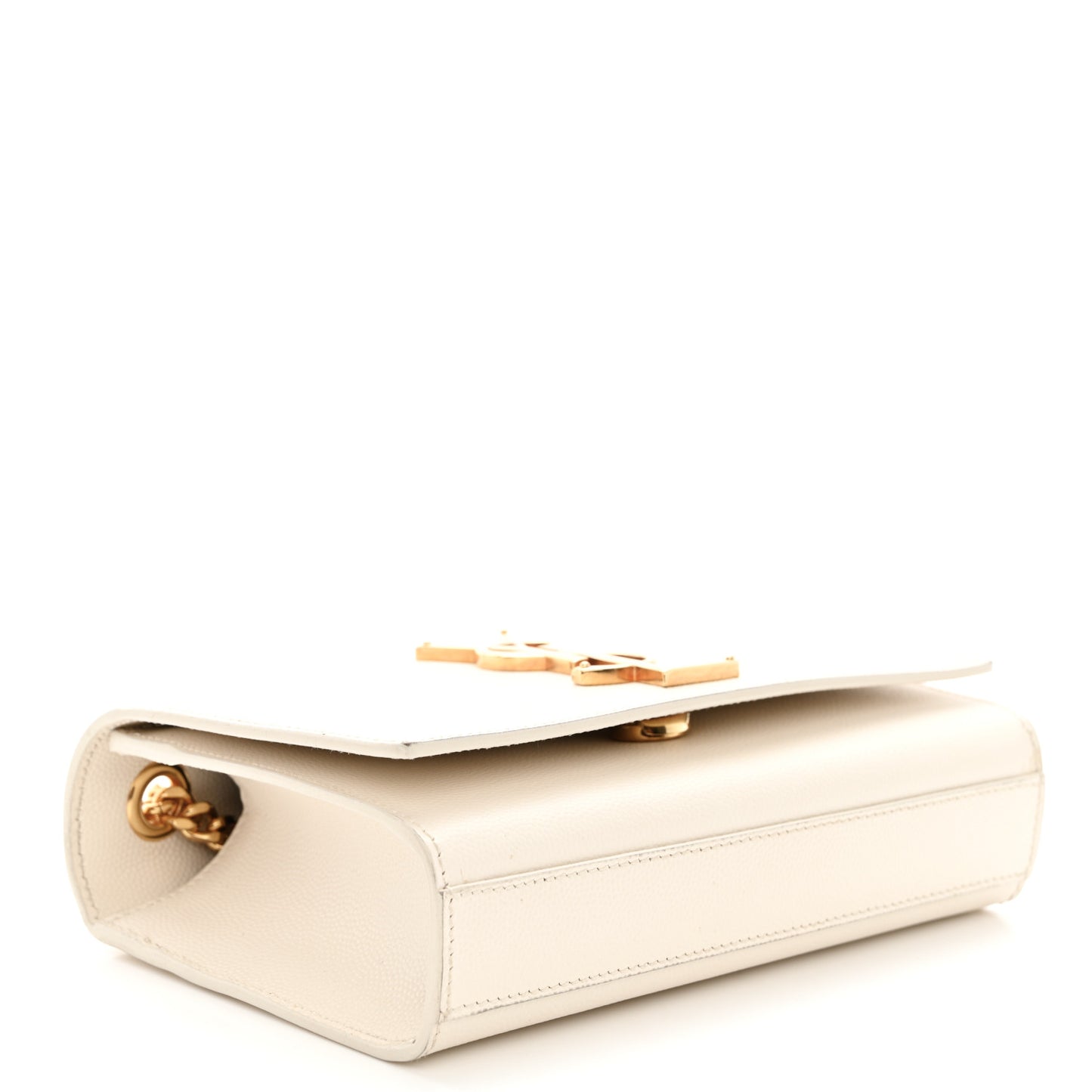 Grain De Poudre Small Monogram Kate Satchel Crema Soft