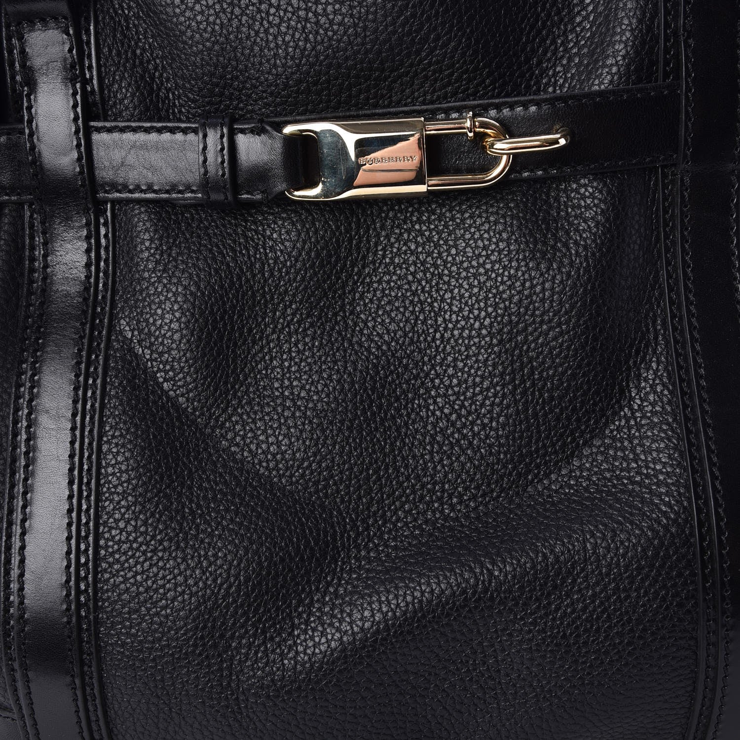 Burberry Grainy Calfskin Medium Golderton Tote Black 11 of 12