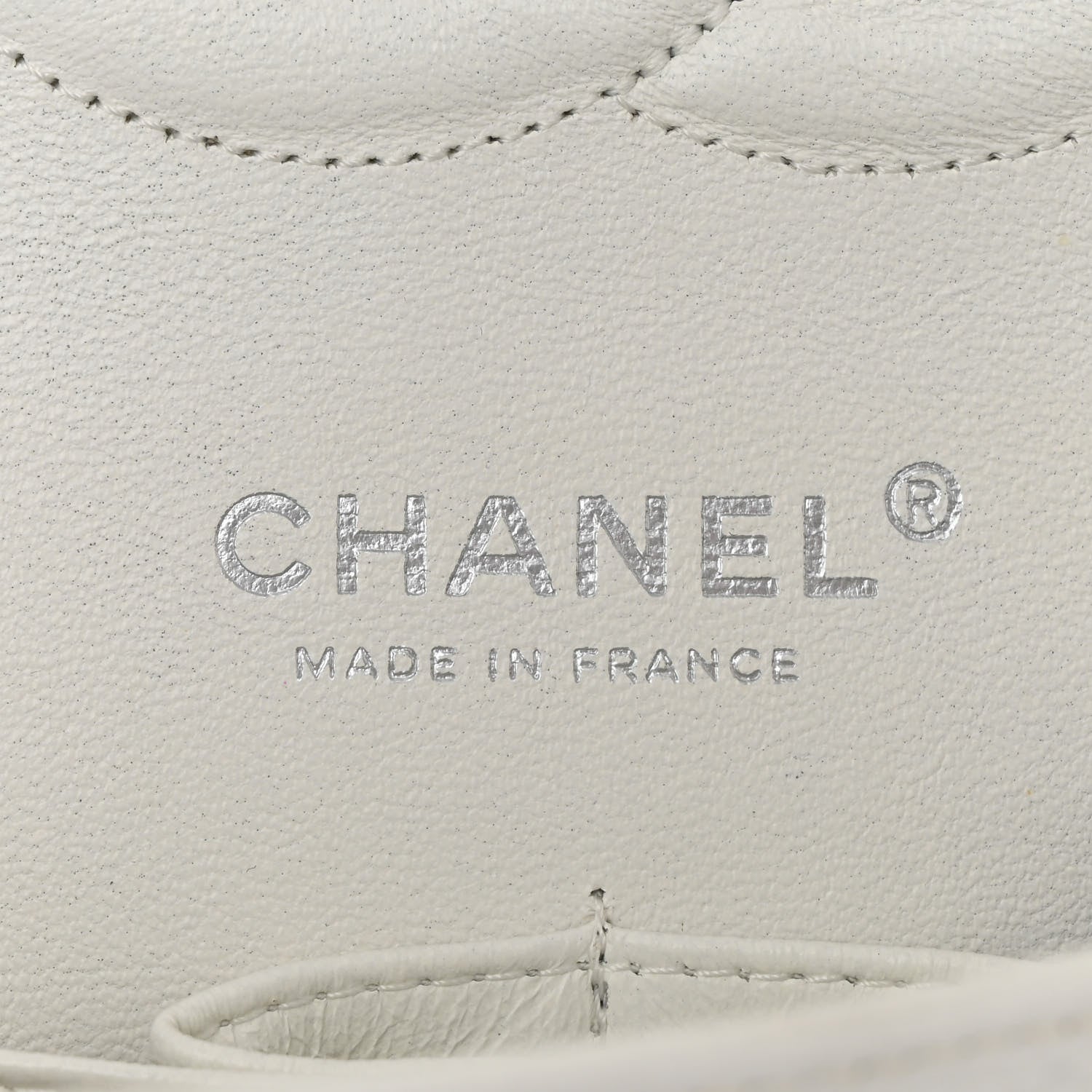 Chanel Caviar Quilted Medium Double Flap White 6 of 10