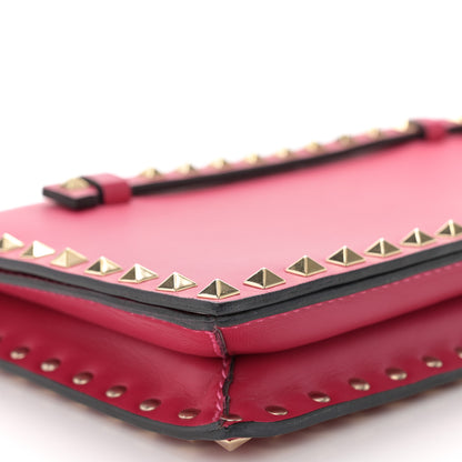 Valentino Garavani Nappa Rockstud Wristlet Clutch Fuxia 9 of 11