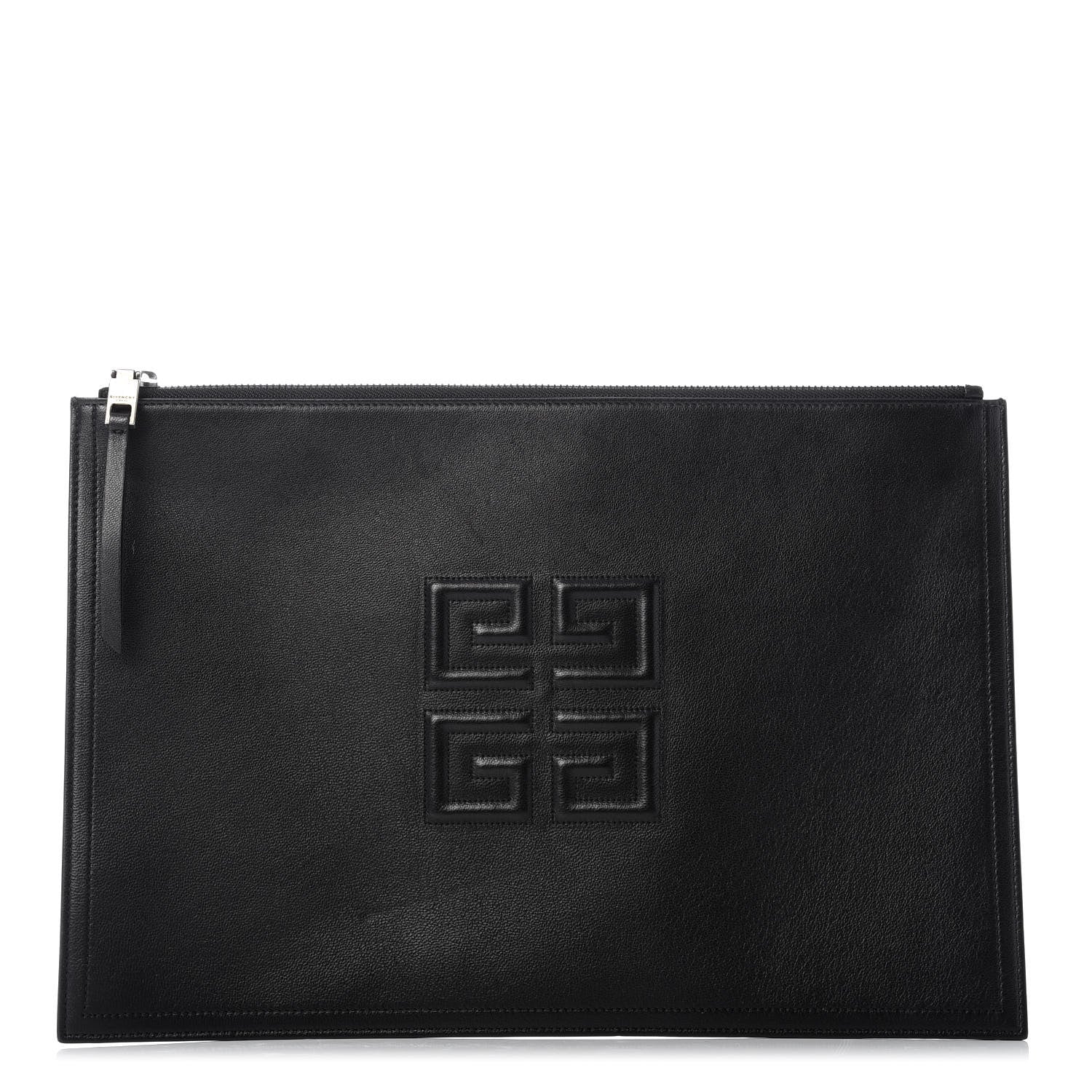 Givenchy Lambskin Large Emblem Pouch Black 1 of 9