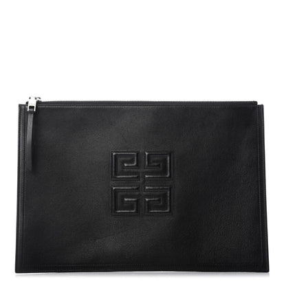 Givenchy Lambskin Large Emblem Pouch Black 1 of 9