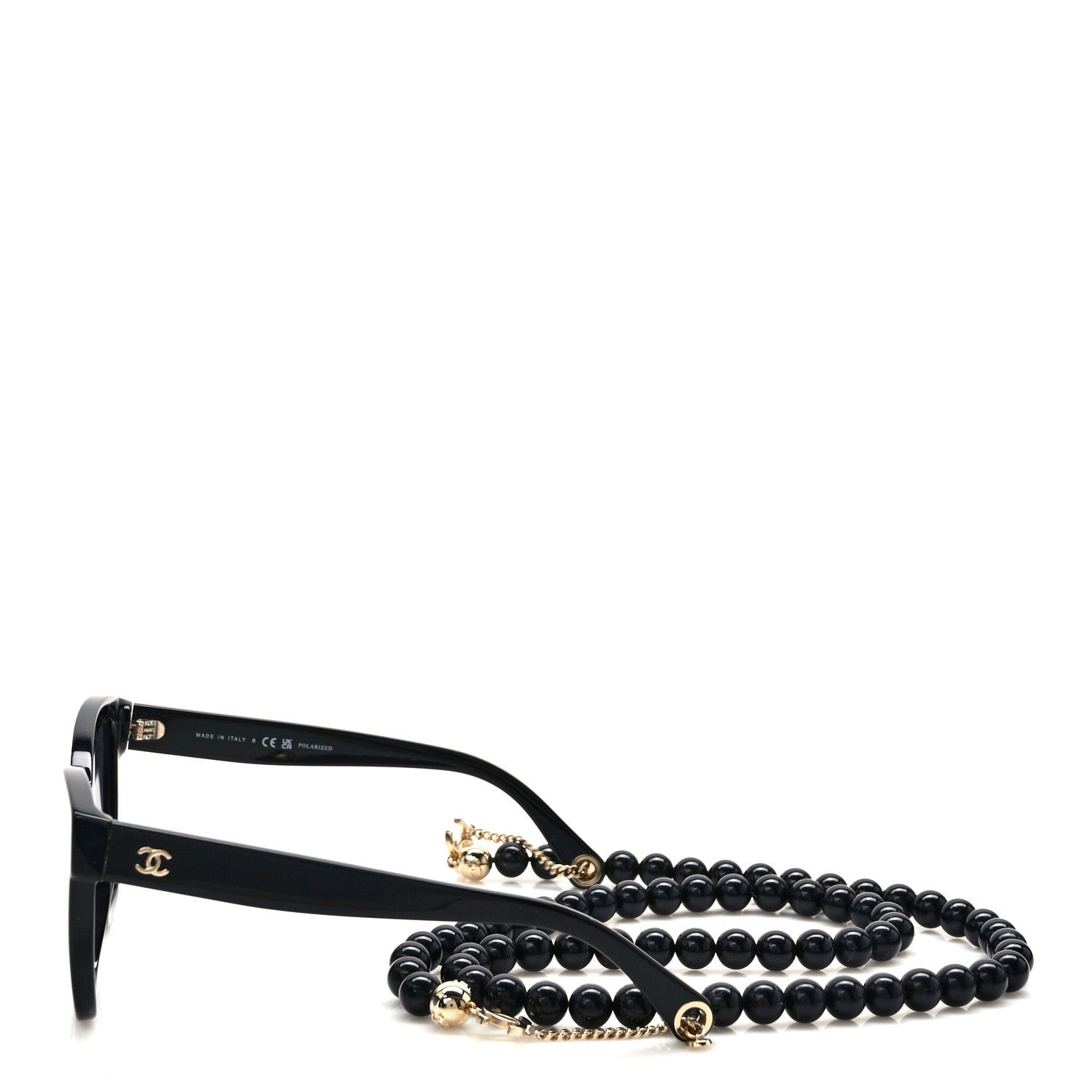 Chanel Acetate Chain Square Sunglasses 5487-A Black 3 of 8