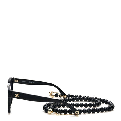 Chanel Acetate Chain Square Sunglasses 5487-A Black 3 of 8