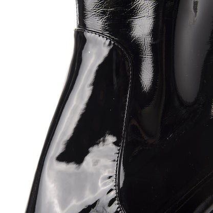 Louis Vuitton Patent Silhouette Ankle Boots 40 Black 7 of 12