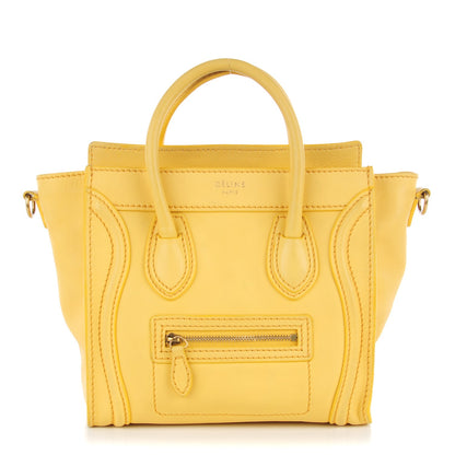 Celine Smooth Calfskin Nano Luggage Citron 1 of 7