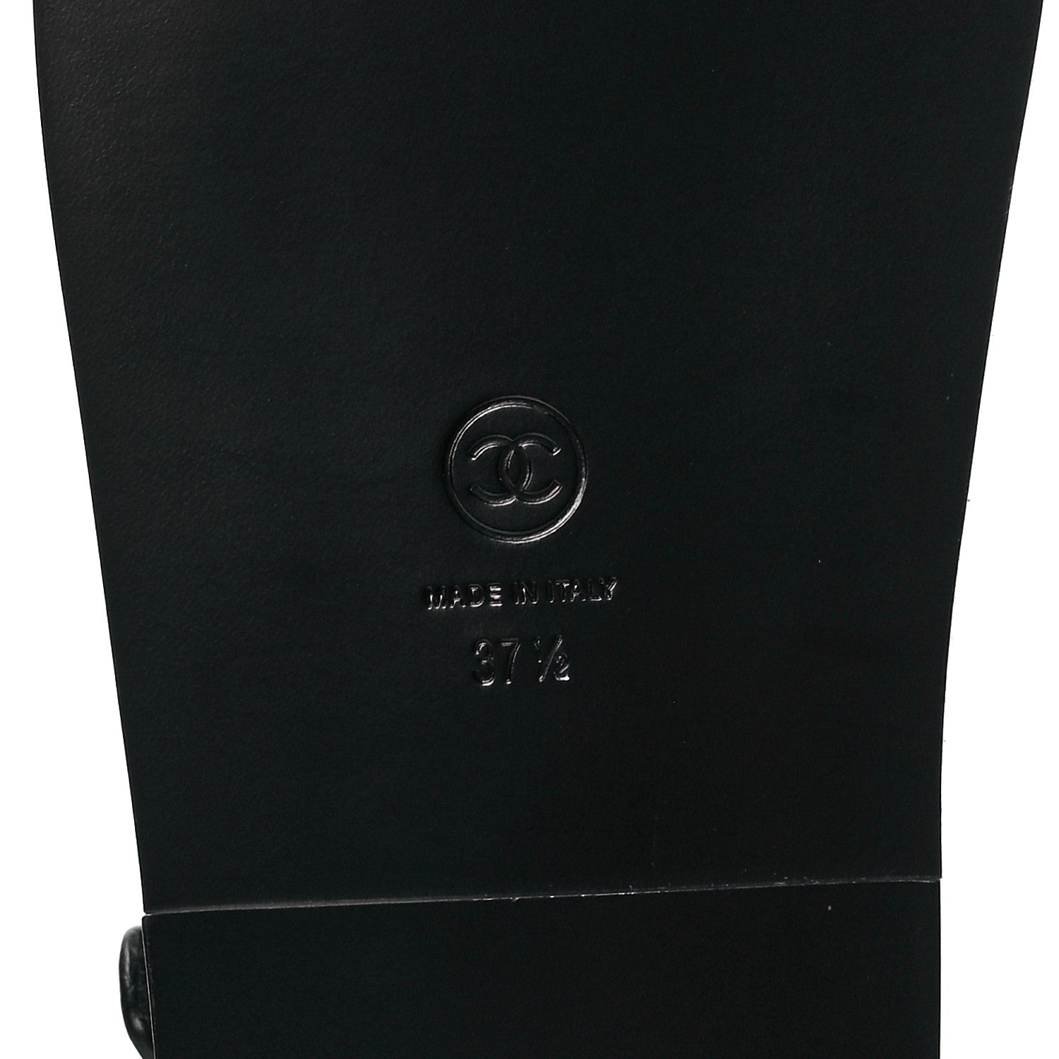 Chanel Grained Calfskin Velcro Dad Sandals 37.5 Black 6 of 8