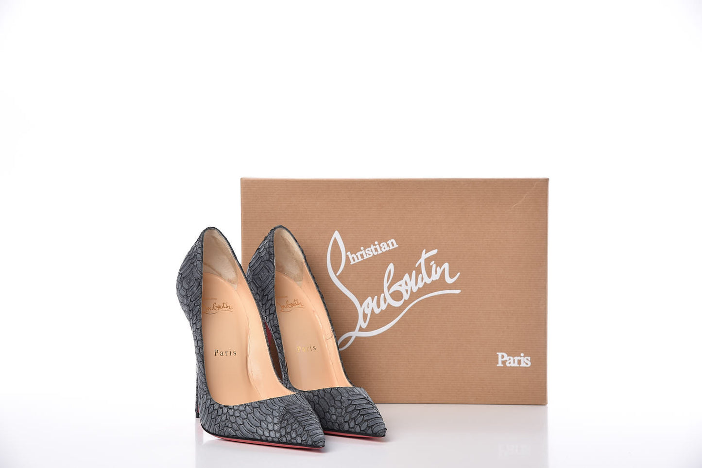 Watersnake Nubuck So Kate 120 Pumps 36.5 Light Black