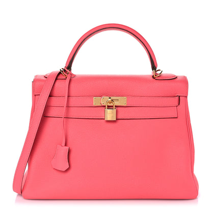 Hermes Togo Kelly Retourne 32 Rose Lipstick 1 of 40
