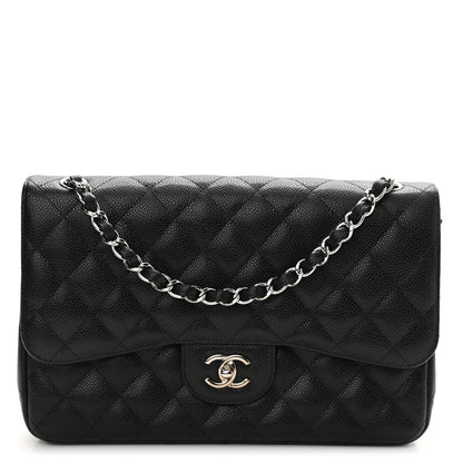 Chanel Caviar Quilted Jumbo Double Flap Black 1 of 11