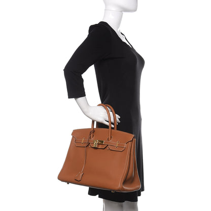 Hermes Togo Birkin 35 Gold 2 of 21