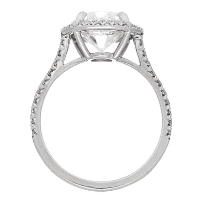 Tiffany Platinum Diamond 2.50ct Soleste Round Brilliant Engagement Ring 52 6 5 of 8