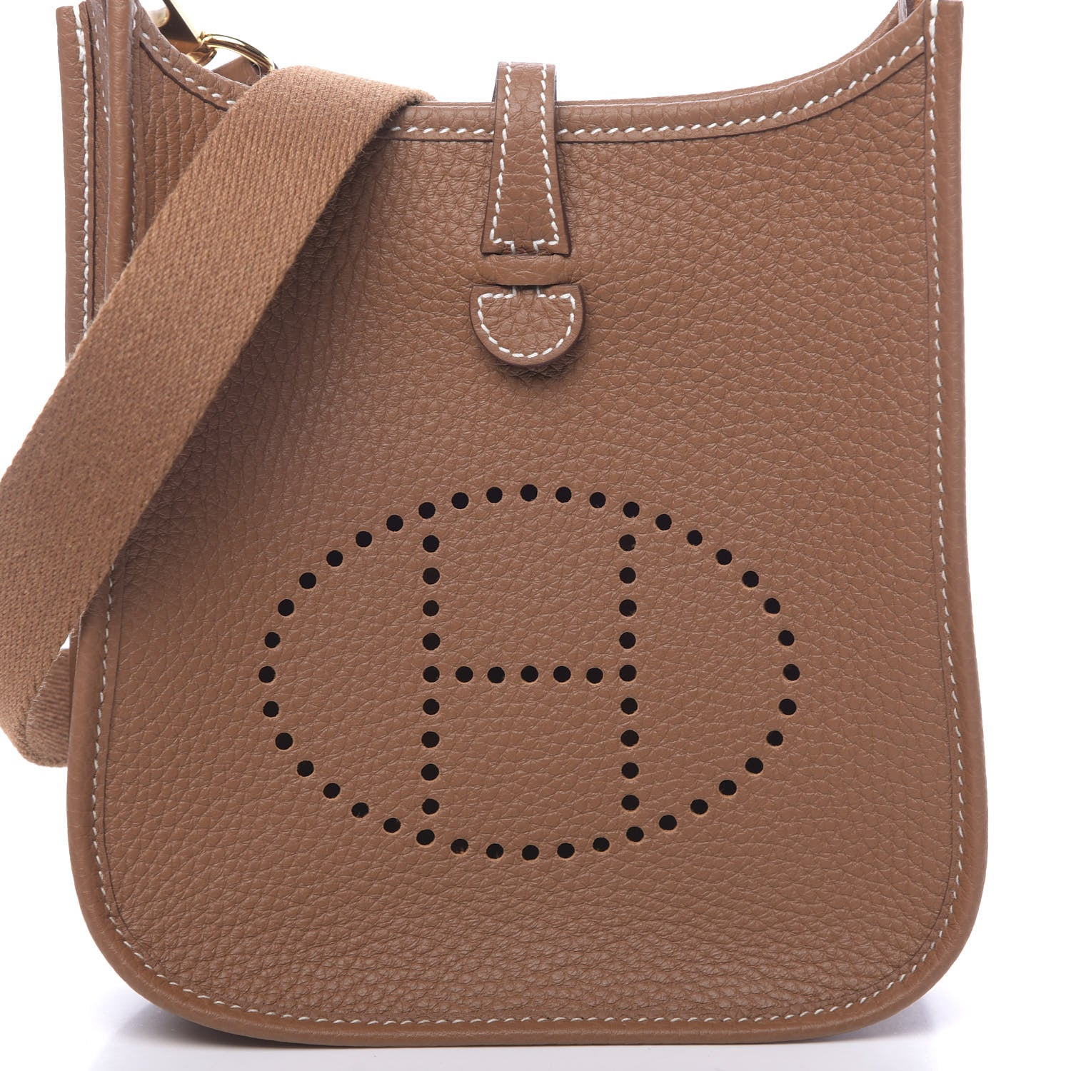Hermes Taurillon Clemence Evelyne TPM Gold 10 of 11