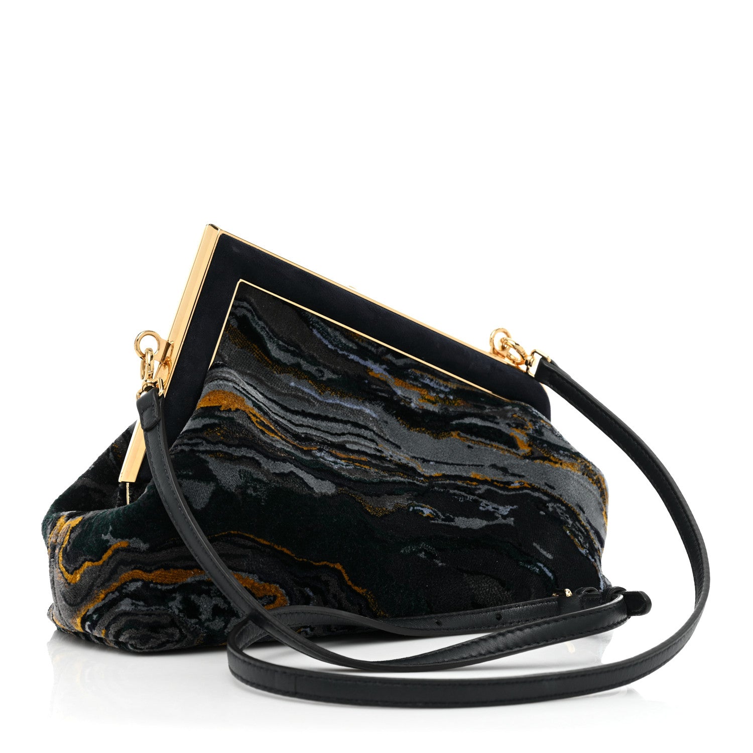 Fendi Velvet Marble Small Fendi First Blue Multicolor 2 of 10