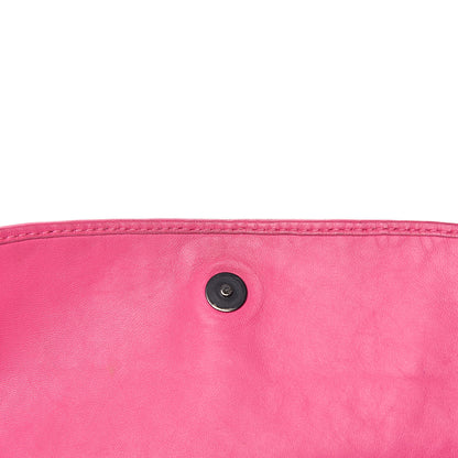 Bottega Veneta Nappa Intrecciato Mini Flap Crossbody Fuchsia 7 of 21