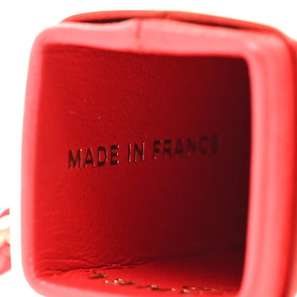 Chanel Caviar Stitched Lipstick Case On Chain Red 6 of 11