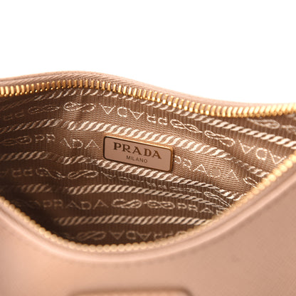 Prada Saffiano Re-Edition 2005 Shoulder Bag Cammeo Beige 8 of 10