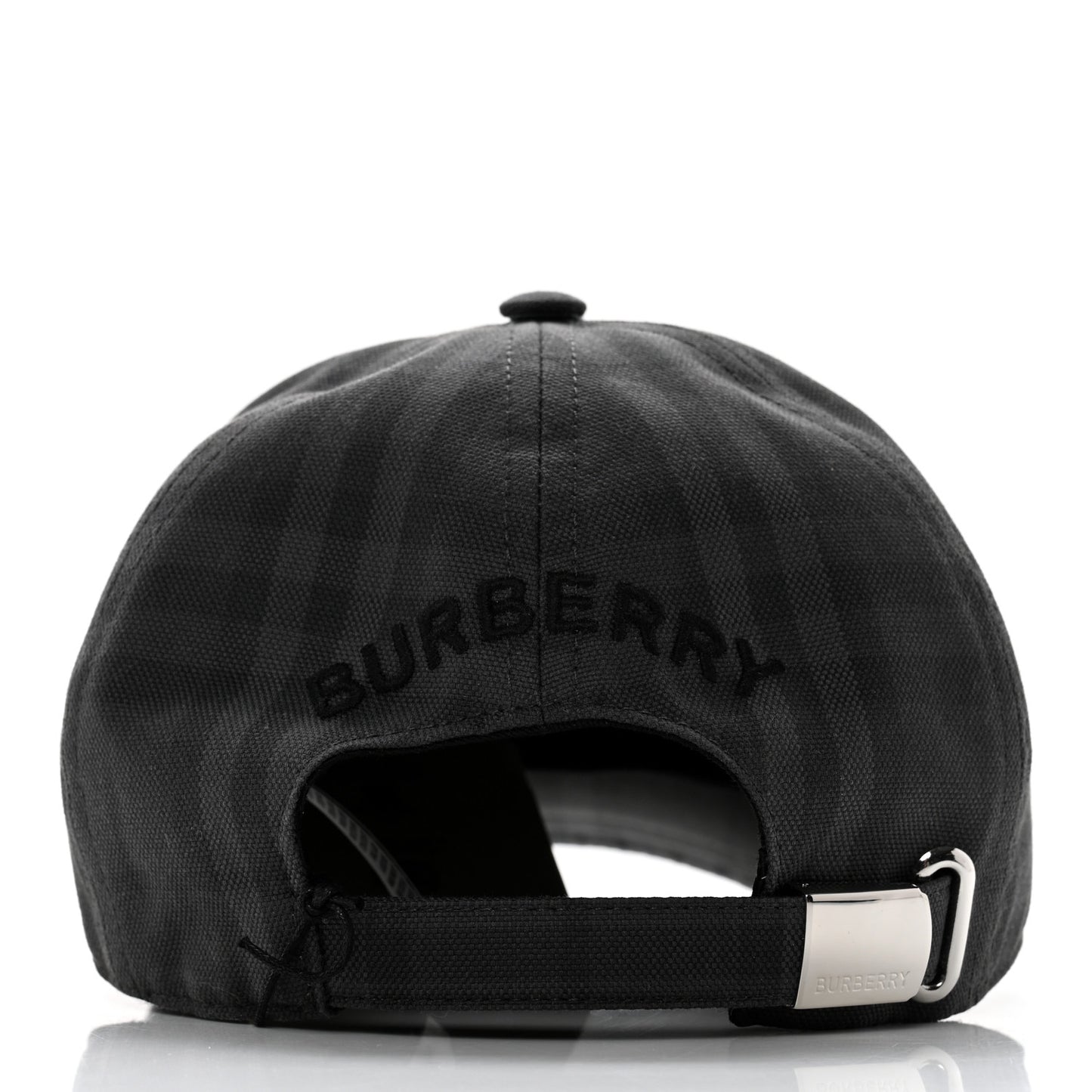 Cotton Check Baseball Hat L Charcoal