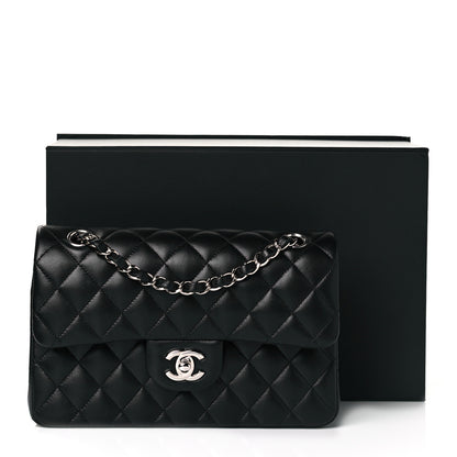 Chanel Lambskin Quilted Small Double Flap Black 11 of 11