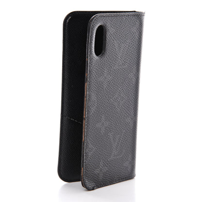 Louis Vuitton Monogram Eclipse iPhone X Folio Case 3 of 15