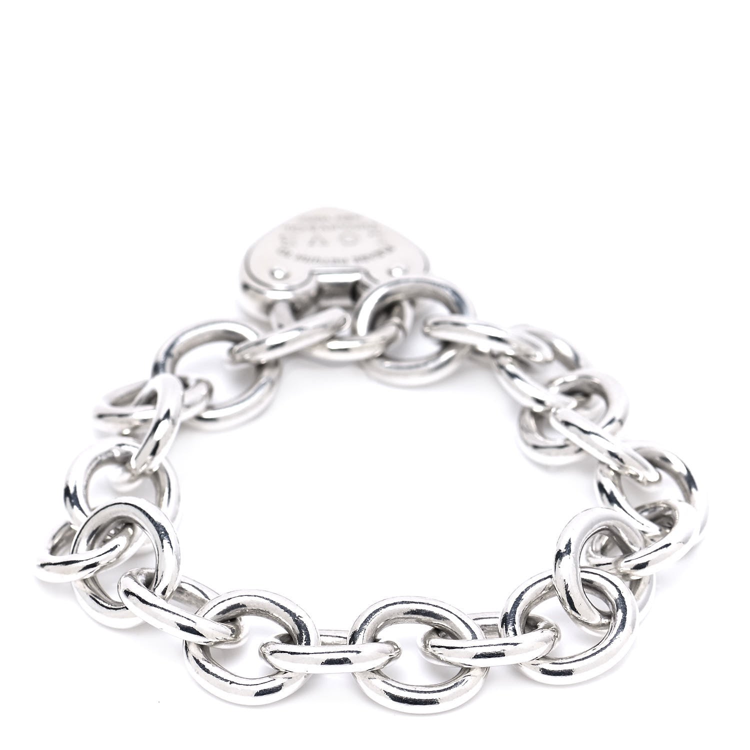 Tiffany Sterling Silver Return to Tiffany Love Lock Bracelet 3 of 6
