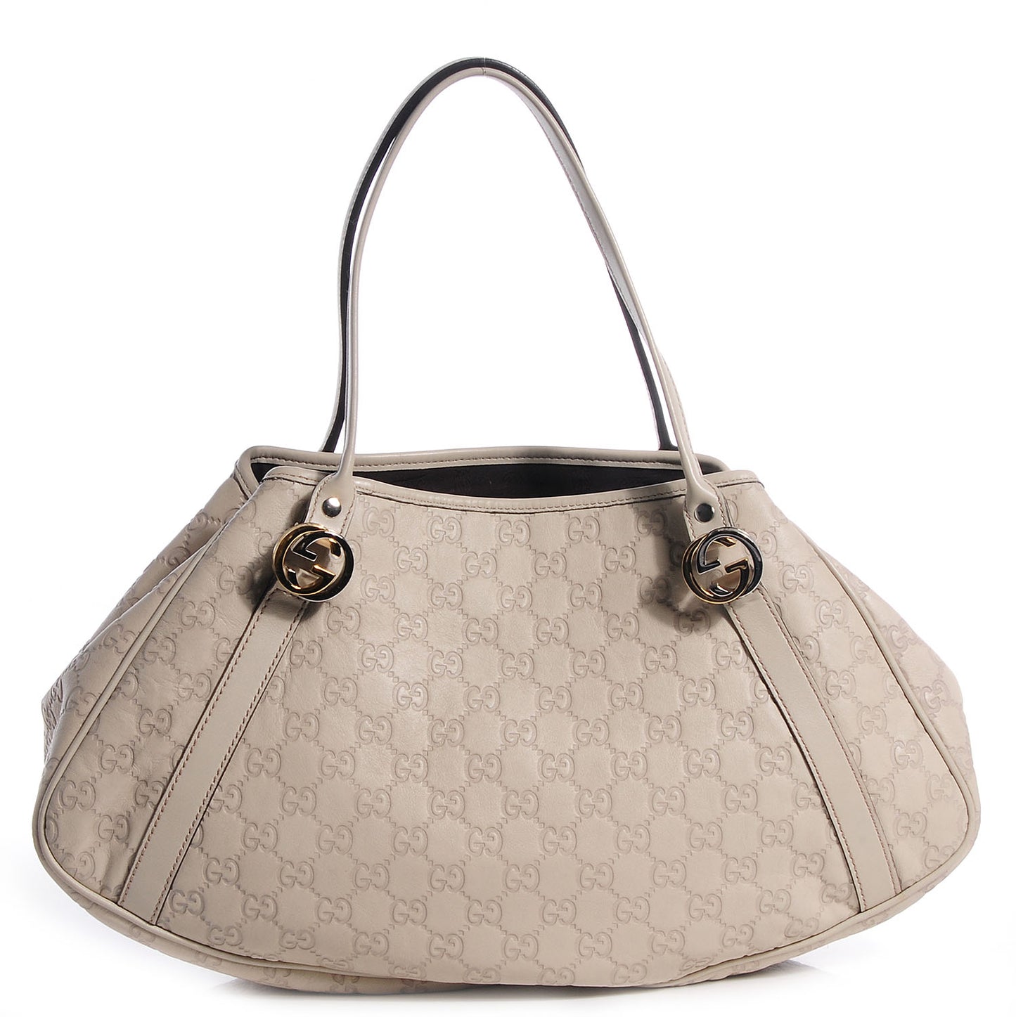 Guccissima Twins Medium Shoulder Bag Off White