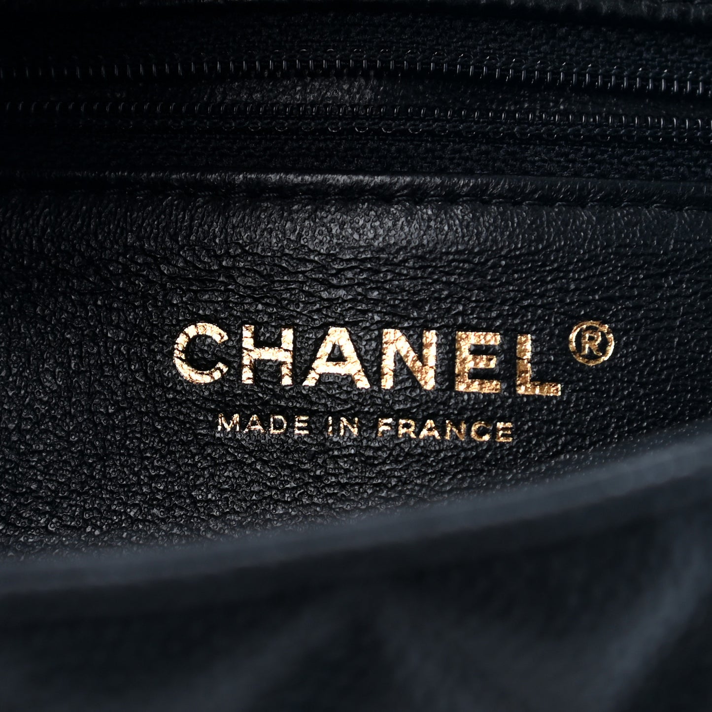 Caviar Quilted Flap Clutch Black