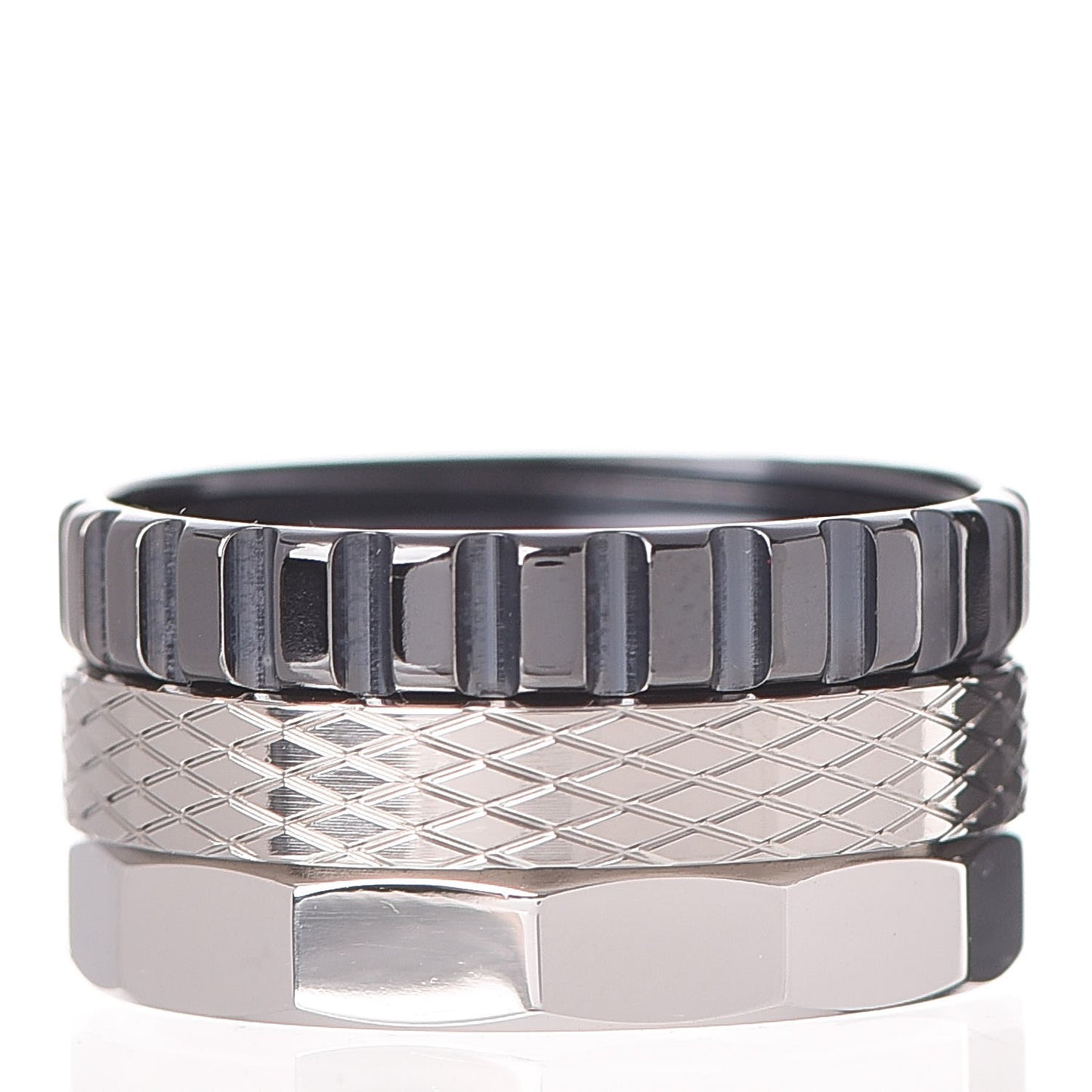 Stainless Steel Titanium Paloma Caliper Ring 60 9