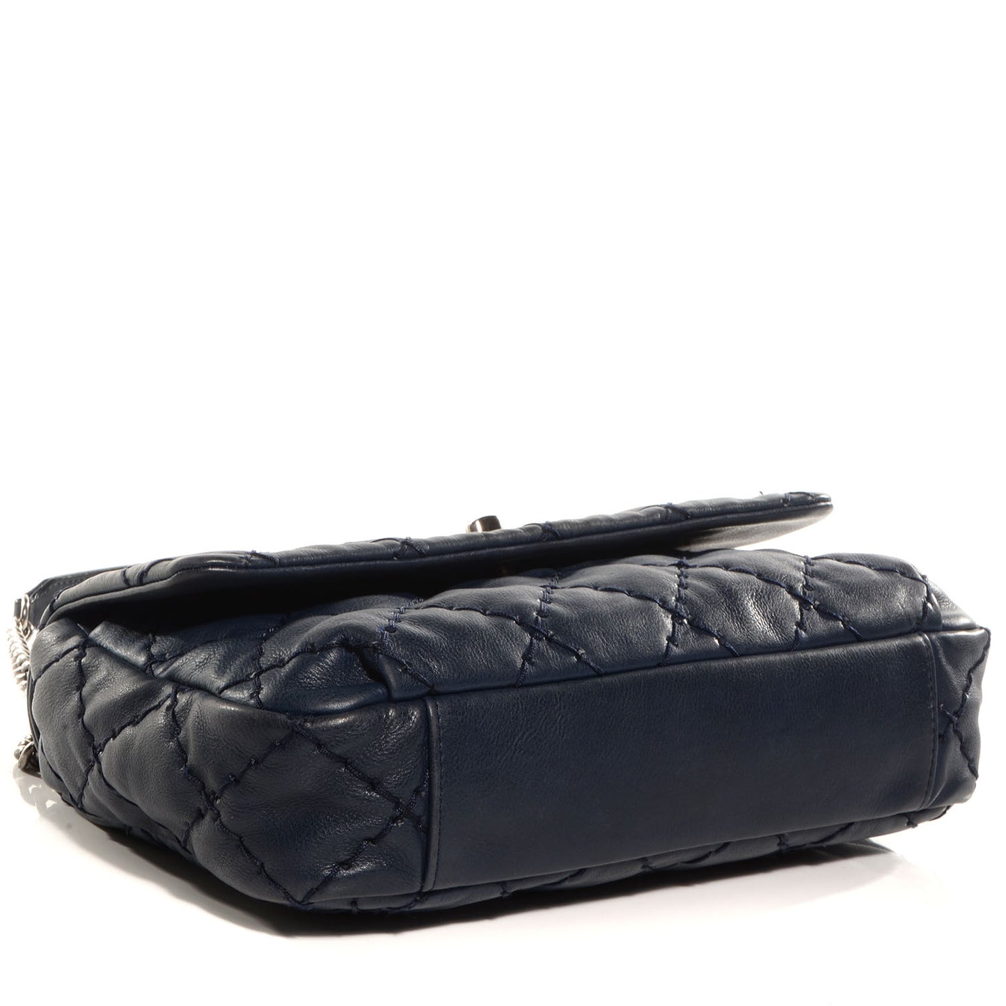 Calfskin Ultimate Stitch Flap Navy