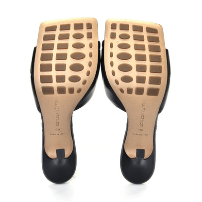 Bottega Veneta Nappa Quilted Rubber Lido Mule Sandals 39 Black 4 of 4