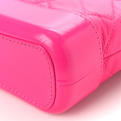 Chanel Goatskin Quilted Small Gabrielle Hobo Pink 9 of 9