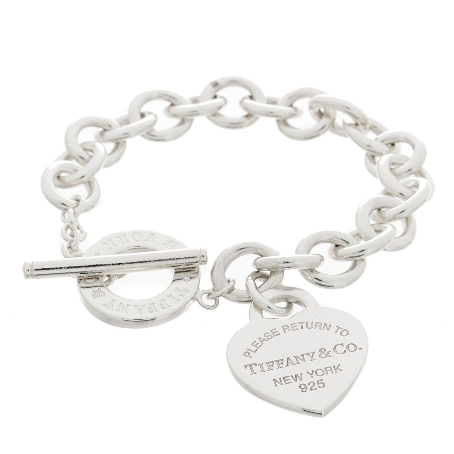 Sterling Silver Return To Tiffany Heart Tag Toggle Bracelet