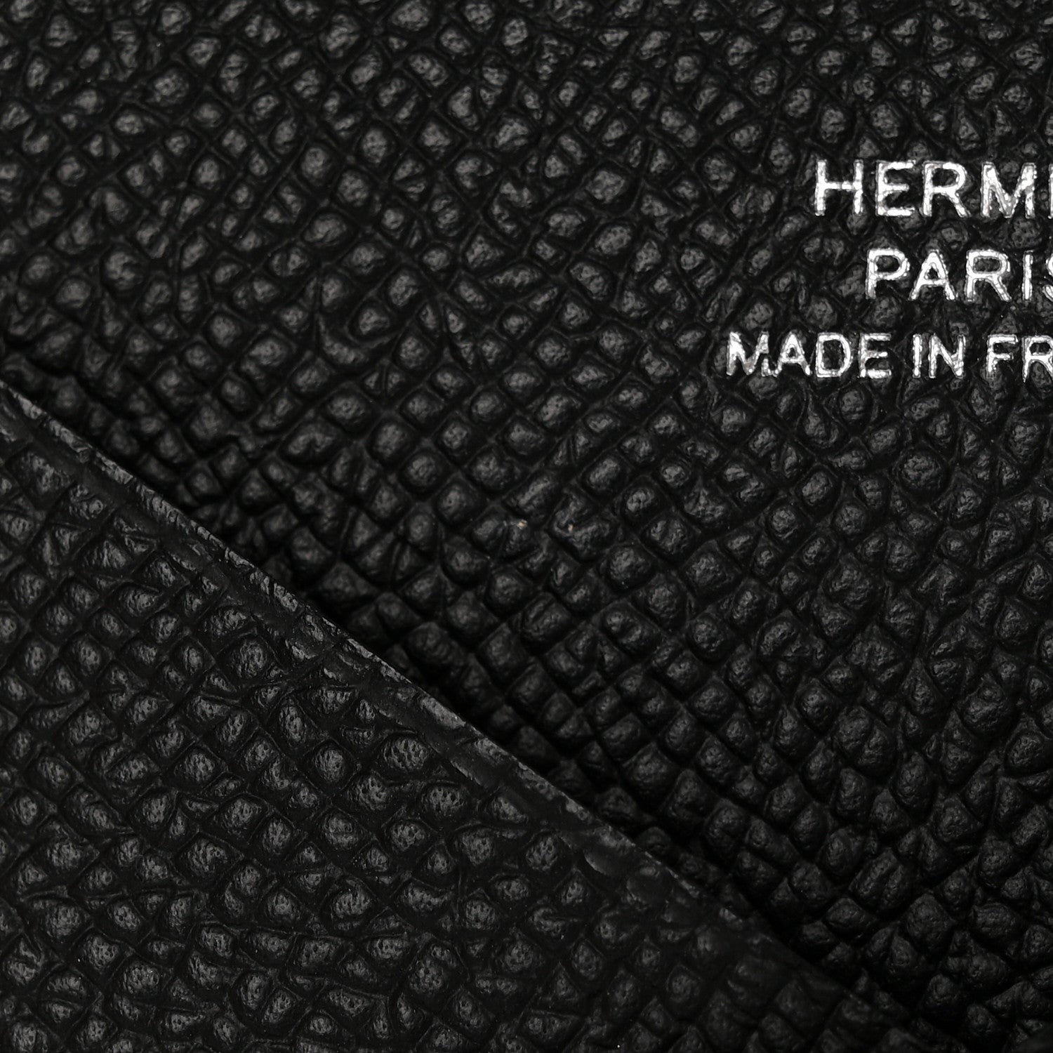 Hermes Epsom Calvi Card Case Black 7 of 8