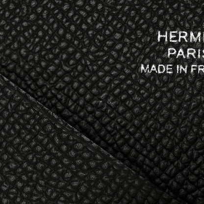 Hermes Epsom Calvi Card Case Black 7 of 8