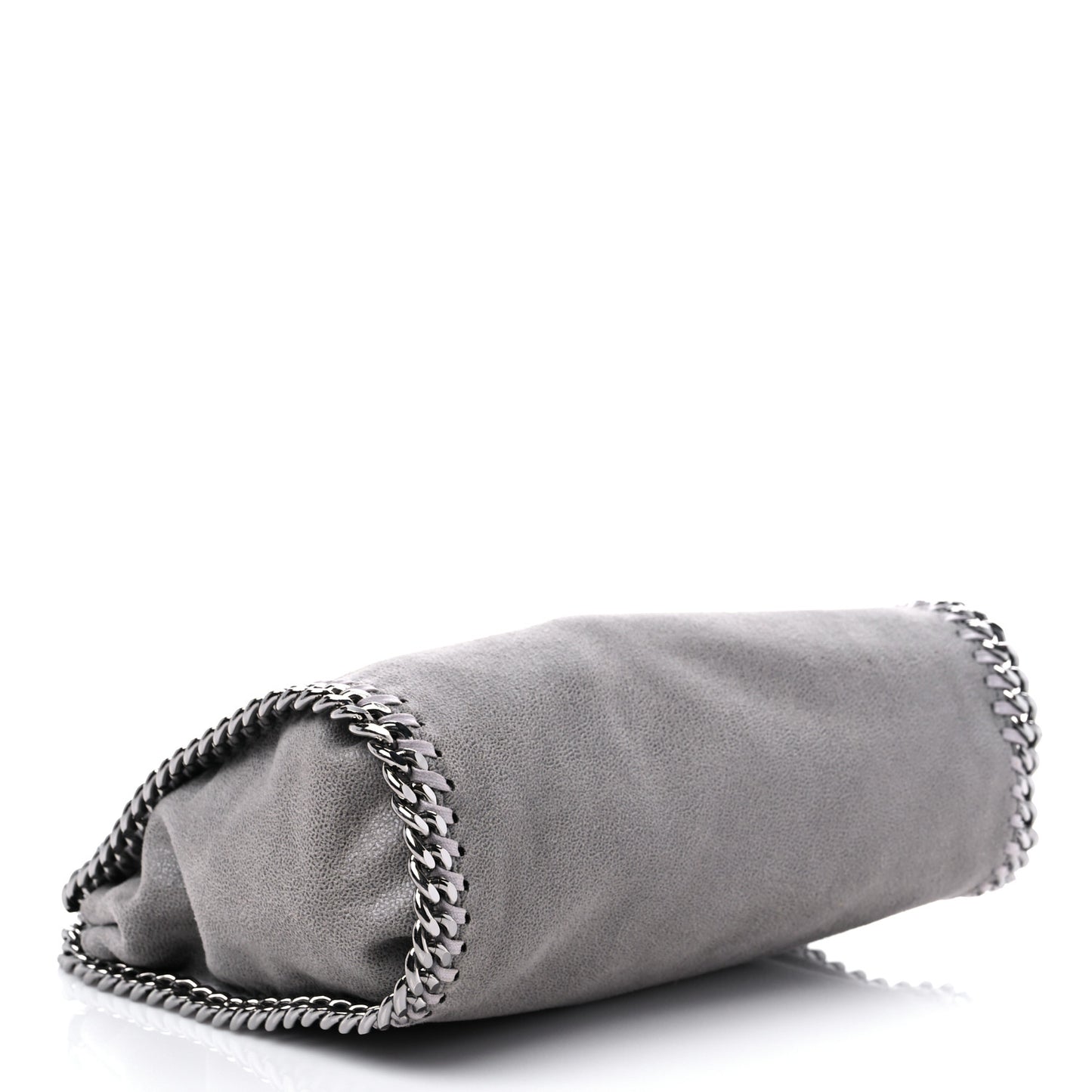 Shaggy Deer Mini Falabella Fold Over Tote Light Grey