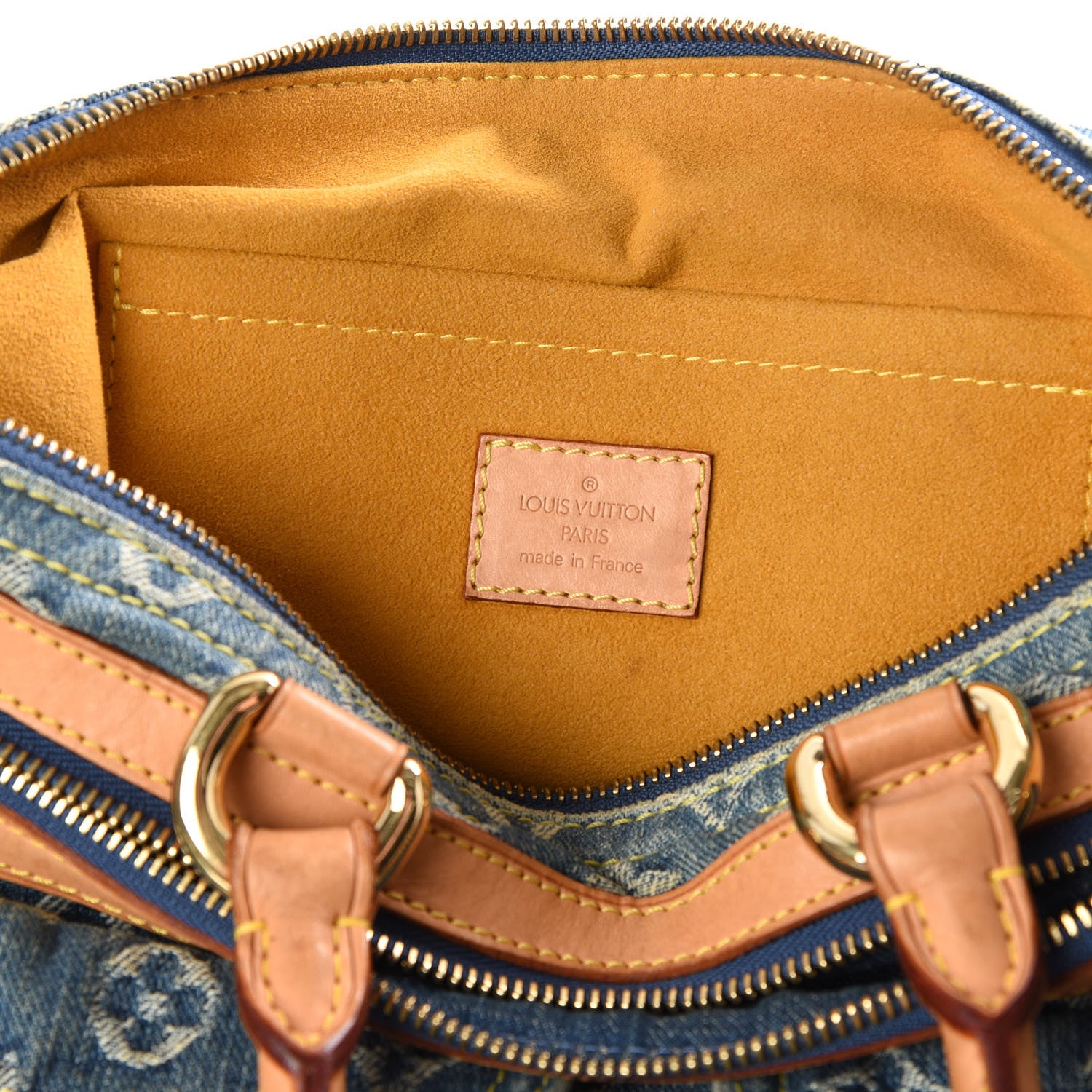 Louis Vuitton Monogram Denim Neo Speedy Blue 9 of 12