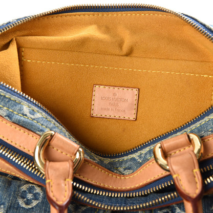 Louis Vuitton Monogram Denim Neo Speedy Blue 9 of 12